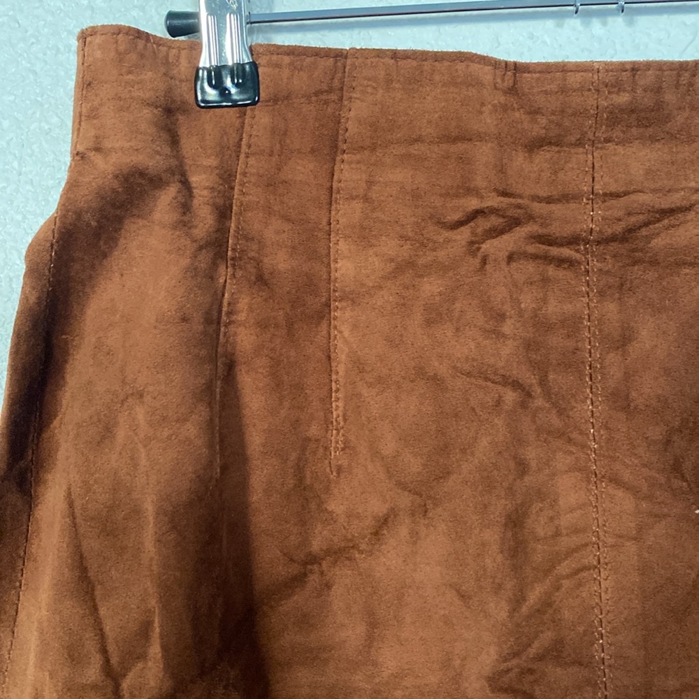 90s suede‎ skirt vintage - Picture 3 of 7